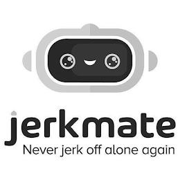 JERKMATE NEVER JERK OFF ALONE AGAIN logo