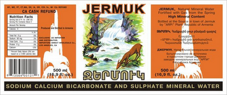 JERMUK SODIUM CALCIUM BICARBONATE AND SULPHITE MINERAL WATER logo