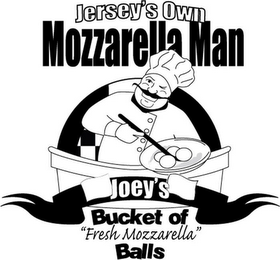 JERSEY'S OWN MOZZARELLA MAN JOEY'S BUCKET OF "FRESH MOZZARELLA" BALLS logo