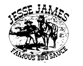 JESSE JAMES FAMOUS BBQ SAUCE AND DESIGN logo
