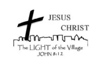 JESUS CHRIST THE LIGHT OF THE VILLAGE JOHN 8:12 logo
