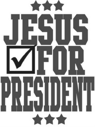 JESUS FOR PRESIDENT logo