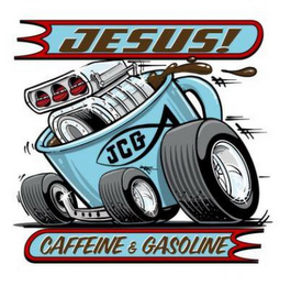 JESUS! JCG CAFFEINE & GASOLINE logo