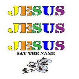 JESUS JESUS JESUS SAY THE NAME logo