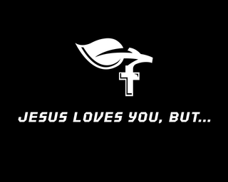 JESUS LOVES YOU, BUT... logo