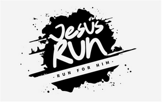 JESUS RUN RUN FOR HIM logo