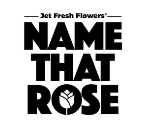 JET FRESH FLOWERS' NAME THAT ROSE logo