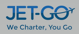 JET-GO WE CHARTER, YOU GO logo