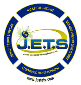 J.E.T.S JUSTICE ELECTRONIC TRAINING SERVICES INC. CONSULTATION SERVICES IPC CERTIFICATIONS R&D NEW PRODUCT DEVELOPMENT ELECTRONIC MANUFACTURING WWW.JUSTETS.COM logo