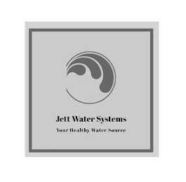 JETT WATER SYSTEMS YOUR HEALTHY WATER SOURCE logo