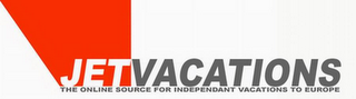 JETVACATIONS THE ONLINE SOURCE FOR INDEPENDANT VACATIONS TO EUROPE logo