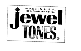 JEWEL TONES MADE IN U.S.A. 100% PRESHRUNK COTTON logo
