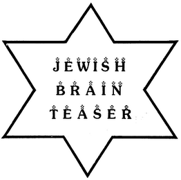 JEWISH BRAIN TEASER logo