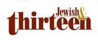 JEWISH & THIRTEEN logo