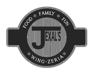 JEXAL'S WING-ZERIA FOOD FAMILY FUN logo