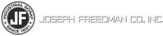 JF INDUSTRIAL SCRAP SINCE 1891 JOSEPH FREEDMAN & CO., INC. logo