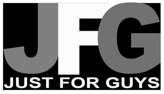 JFG JUST FOR GUYS logo