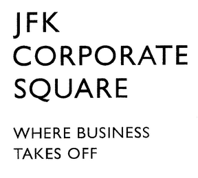 JFK CORPORATE SQUARE WHERE BUSINESS TAKES OFF logo