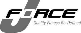 JFORCE QUALITY FITNESS RE-DEFINED logo