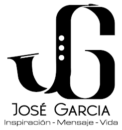 JG JOSÉ GARCIA INSPIRACTIÓN  MENSAJE  VIDA logo