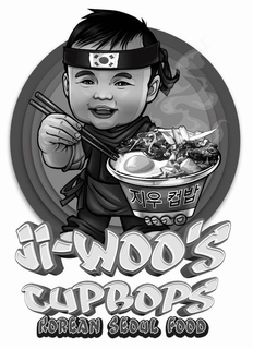 JI-WOO'S CUPBOPS KOREAN SEOUL FOOD logo