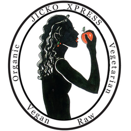 JICKO XPRESS ORGANIC VEGAN RAW VEGETARIAN logo