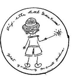 JIF-ETTA LITTLE GREEN HOUSES GREAT GARDENING FOR SMALL GARDENS logo