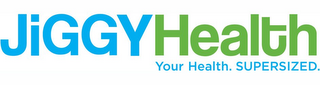 JIGGYHEALTH YOUR HEALTH.SUPERSIZED. logo