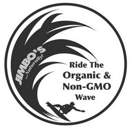 JIMBO'S...NATURALLY! RIDE THE ORGANIC &NON-GMO WAVE logo