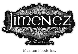 JIMENEZ MEXICAN FOODS INC. SINCE 1969 logo