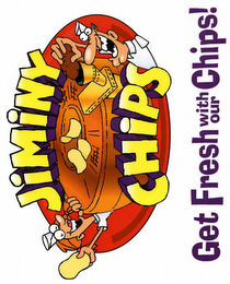 JIMINY CHIPS GET FRESH WITH OUR CHIPS! logo