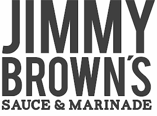 JIMMY BROWN'S SAUCE & MARINADE logo