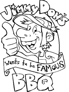 JIMMY DON'S BBQ WANTS TO BE FAMOUS logo