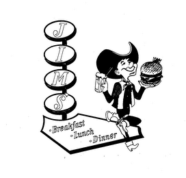 JIM'S BREAKFAST LUNCH DINNER logo