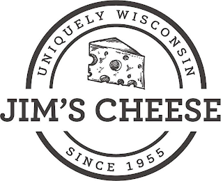 JIM'S CHEESE UNIQUELY WISCONSIN SINCE 1955 logo