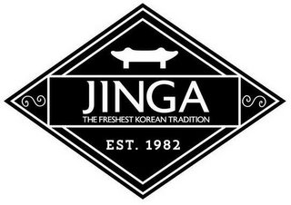 JINGA, THE FRESHEST KOREAN TRADITION, EST. 1982 logo