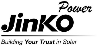 JINKO POWER BUILDING YOUR TRUST IN SOLAR logo