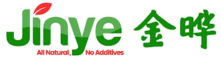 JINYE ALL NATURAL, NO ADDITIVES logo