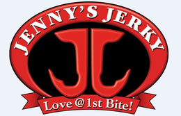 JJ JENNY'S JERKY LOVE @ 1ST BITE! logo