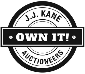 J.J. KANE OWN IT! AUCTIONEERS logo