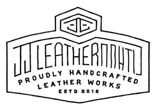 JJ LEATHER PROUDLY HANDCRAFTED LEATHER WORKS ESTD 2012 logo