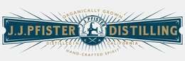 J.J. PFISTER SINCE XXMVI JJPF CA J.J. PFISTER DISTILLING ORGANICALLY GROWN HAND-CRAFTED SPIRIT DISTILLED IN CALIFORNIA logo