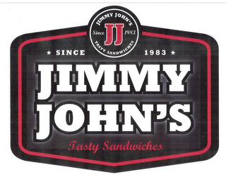 JJ SINCE 1983 JIMMY JOHN'S TASTY SANDWICHES SINCE 1983 JIMMY JOHN'S TASTY SANDWICHES logo