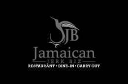 JJB JAMAICAN JERK BIZ RESTAURANT DINE-IN CARRY OUT logo
