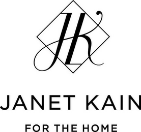 JK JANET KAIN FOR THE HOME logo
