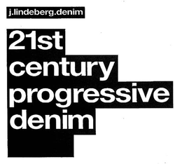J.LINDEBERG.DENIM 21ST CENTURY PROGRESSIVE DENIM logo