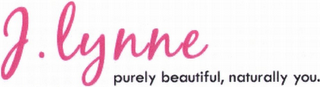 J.LYNNE PURELY BEAUTIFUL, NATURALLY YOU. logo