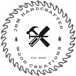 J&M HANDCRAFTED WOOD CREATIONS EST. 2020 logo