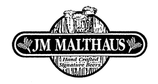 JM MALTHAUS HAND CRAFTED SIGNATURE BEERS logo