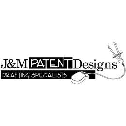 J&M PATENT DESIGNS DRAFTING SPECIALISTS logo